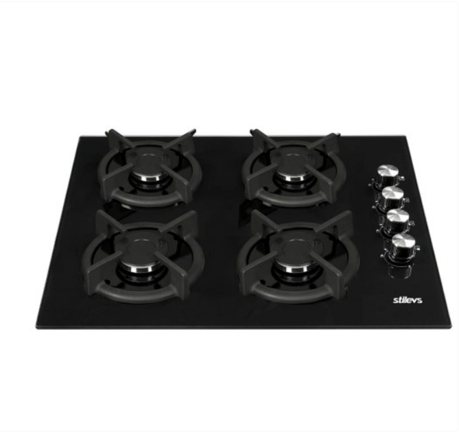 Kıbrıs Stilevs Stilevs SEG70401 Siyah Kristal Cam Ocak