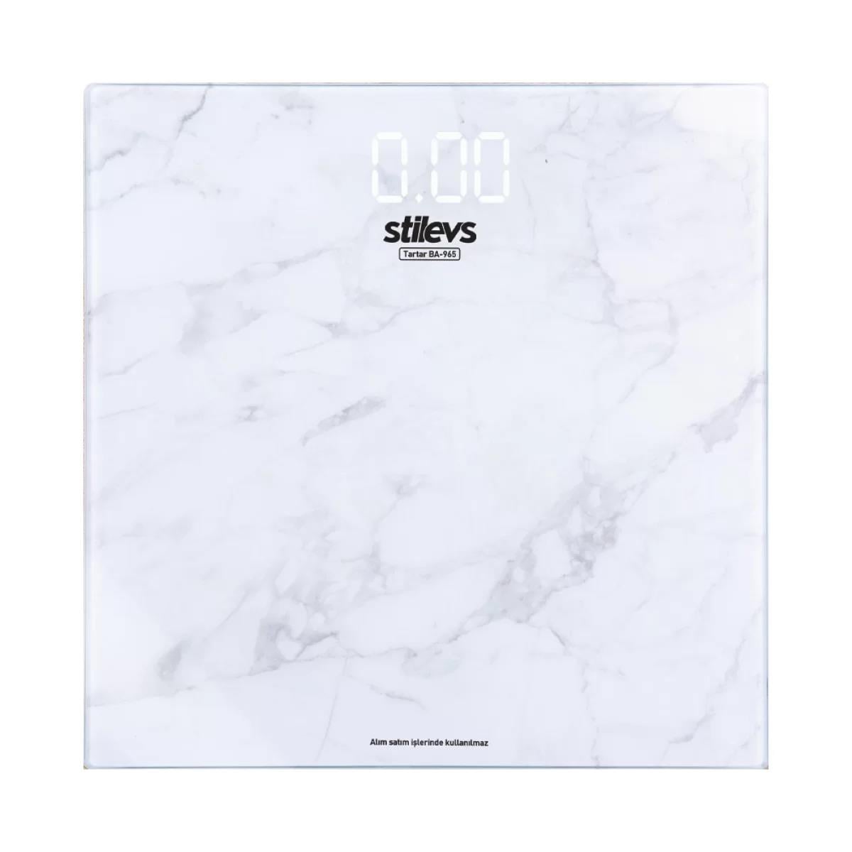 Kıbrıs Stilevs STİLEVS TARTAR BA-965 CAM BANYO BASKÜLÜ - BEYAZ