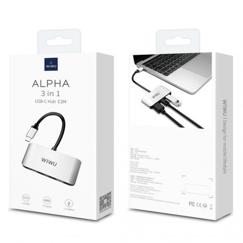 Kıbrıs Wiwu WIWU ALPHA 3in1 TYPE-C HUB