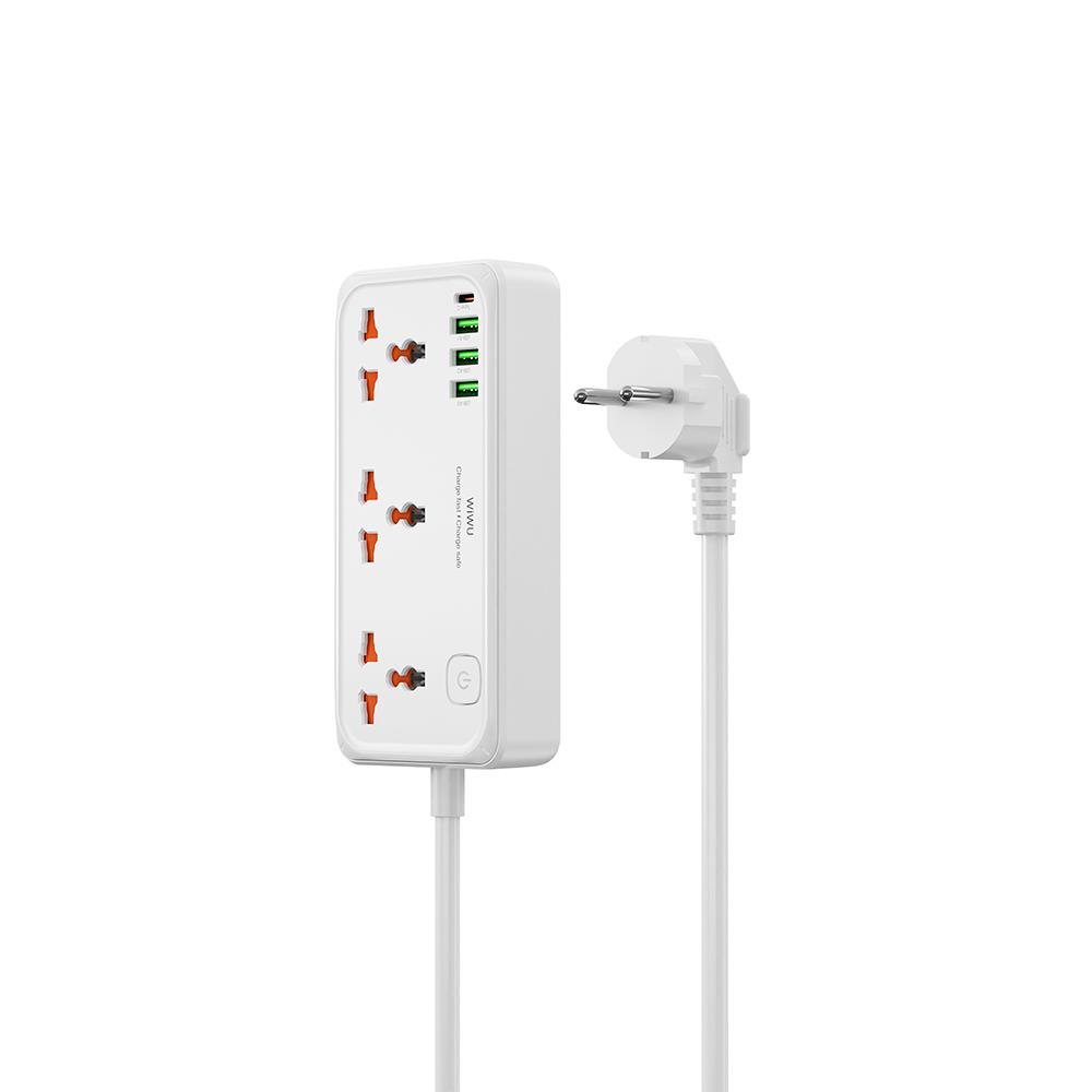 Kıbrıs Wiwu WIWU ÇOK FONKSIYONLU 30W ÇOKLU PRIZ 1X TYPE-C 3X USB