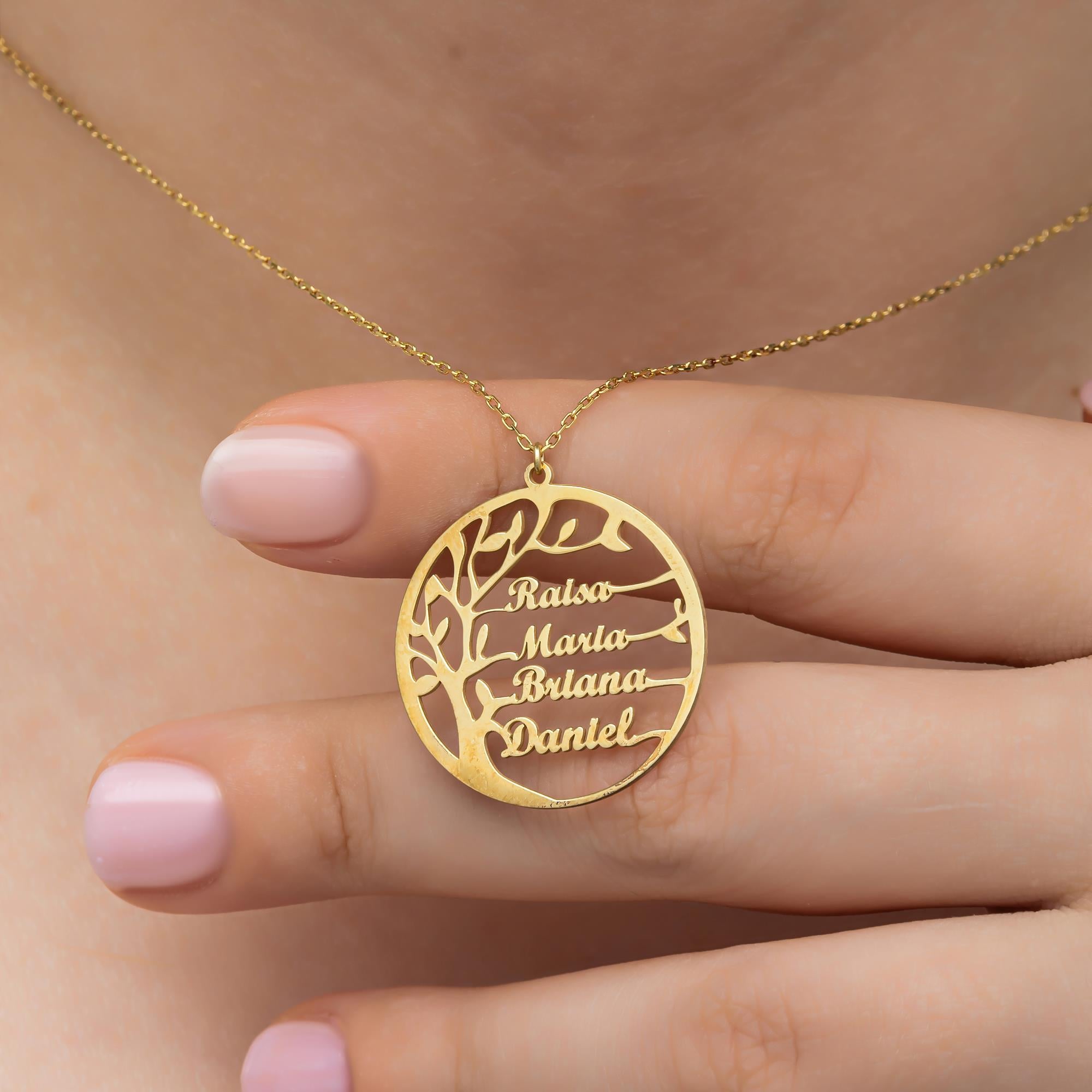 Hayat Ağacı  925 Gümüş İsimli Kolye