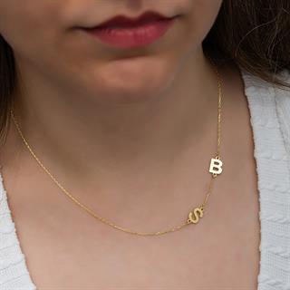 2 Harfli  925 Gümüş İsimli Kolye