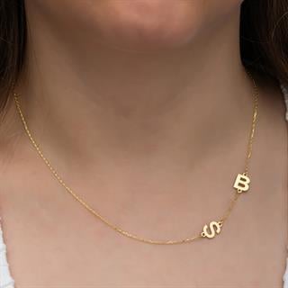 2 Harfli  925 Gümüş İsimli Kolye