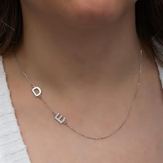 2 Harfli  925 Gümüş İsimli Kolye