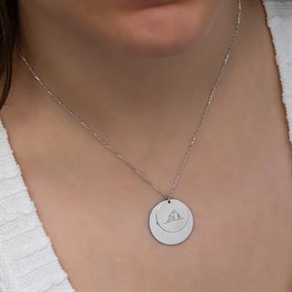 2 Plaka 925 Gümüş İsimli Kolye