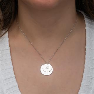 2 Plaka 925 Gümüş İsimli Kolye