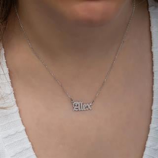 925 Gümüş İsimli Kolye