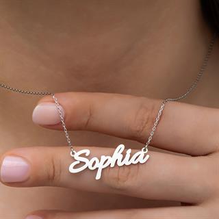 925 Gümüş İsimli Kolye