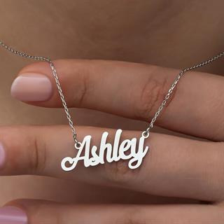 925 Gümüş İsimli Kolye