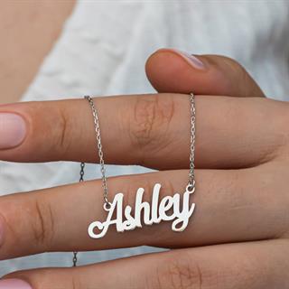 925 Gümüş İsimli Kolye