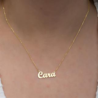 Altın Kaplama 925 Gümüş İsimli Kolye