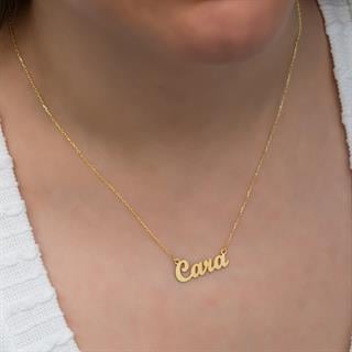 Altın Kaplama 925 Gümüş İsimli Kolye