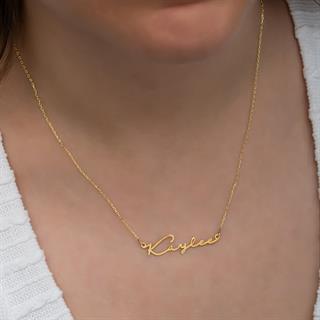 El Yazısı  925 Gümüş İsimli Kolye