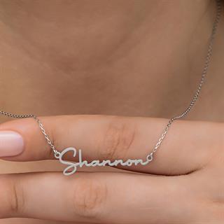 El Yazısı  925 Gümüş İsimli Kolye