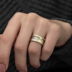 Elişi 925 Gümüş Bayan Tek Alyans Yüzük