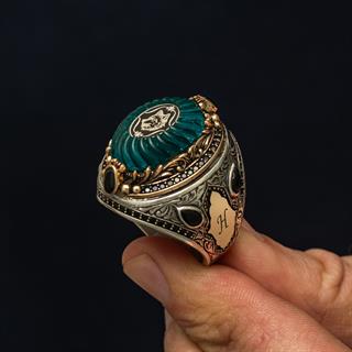 Fetih Koleksiyonumuzdan Kurt Başı Desenli 925 Ayar Erkek Gümüş Yüzük