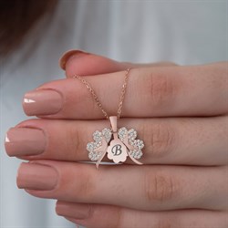 Gümüş Açılır Kapanır Yonca İsimli Kolye