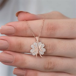 Gümüş Açılır Kapanır Yonca İsimli Kolye