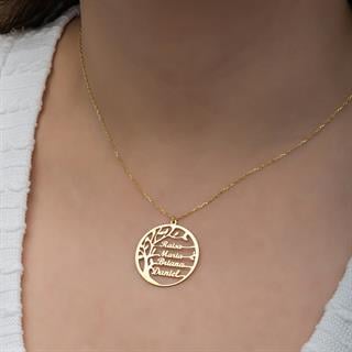 Hayat Ağacı  925 Gümüş İsimli Kolye