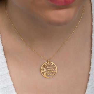 Hayat Ağacı  925 Gümüş İsimli Kolye