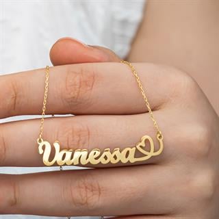 Kalpli 925 Gümüş İsimli Kolye