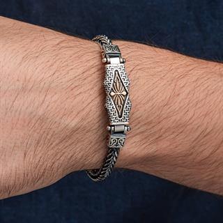 Yeni Tasarım 925 Ayar Gümüş Erkek Bileklik
