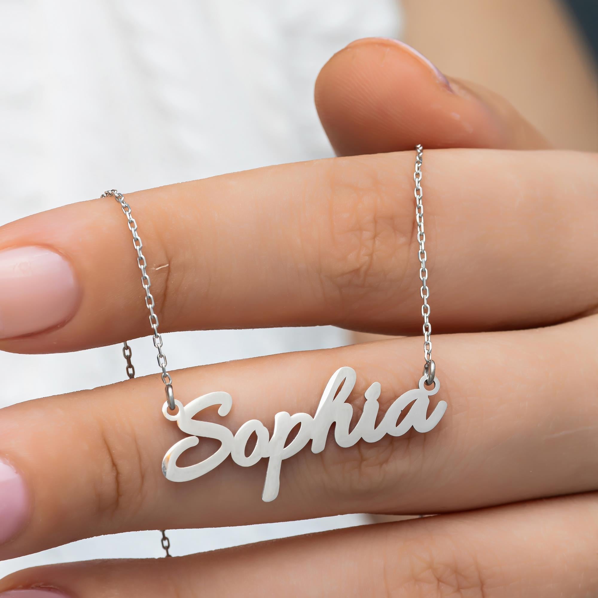 925 Gümüş İsimli Kolye