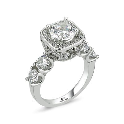 Swarovski Sıra taşlı Gümüş   Yüzük