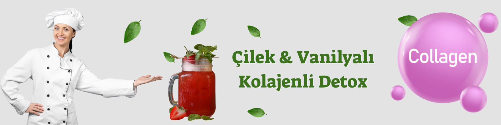 Çilek & Vanilyalı Kolajenli Detox