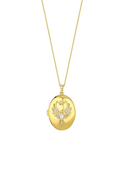 Gold Renk Çelik Alya Kolye / Model 632