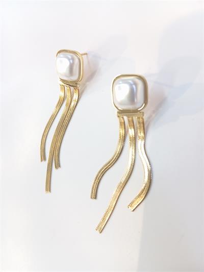 Püskül Sallantılı Çelik Küpe / Model 613