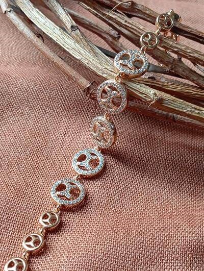 Zirkon Taşlı Bronz Xuping Bileklik