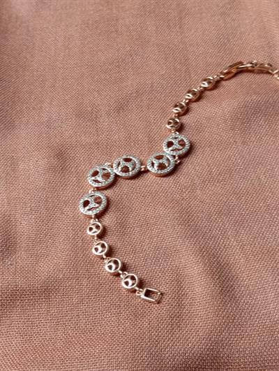 Zirkon Taşlı Bronz Xuping Bileklik