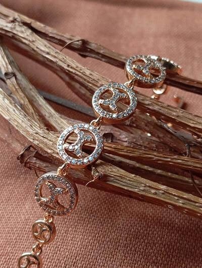 Zirkon Taşlı Bronz Xuping Bileklik