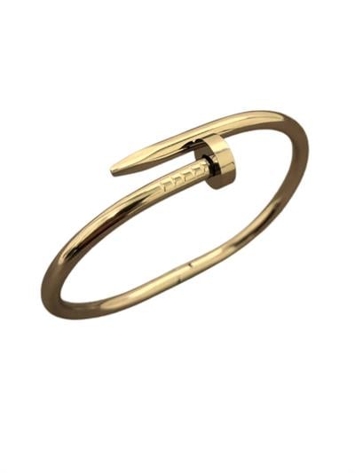 Cartier Çivi Model Gold Renk Çelik Bileklik