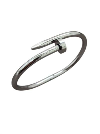 Cartier Çivi Model Gümüş Renk Çelik Bileklik