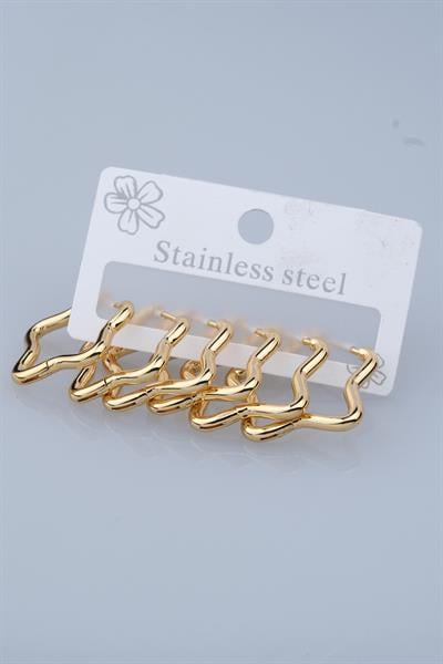 Çoklu Gold Renk VİP Küpe / Model 111
