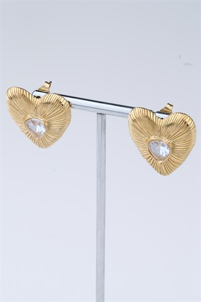 Gold Renk Çelik Küpe / Model 113