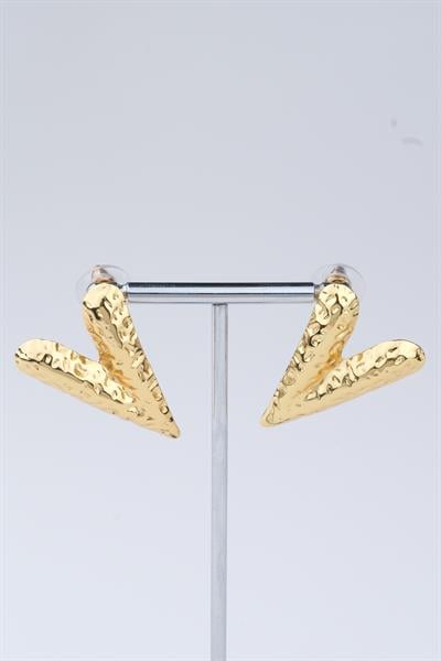 Gold Renk Çelik Küpe / Model 115