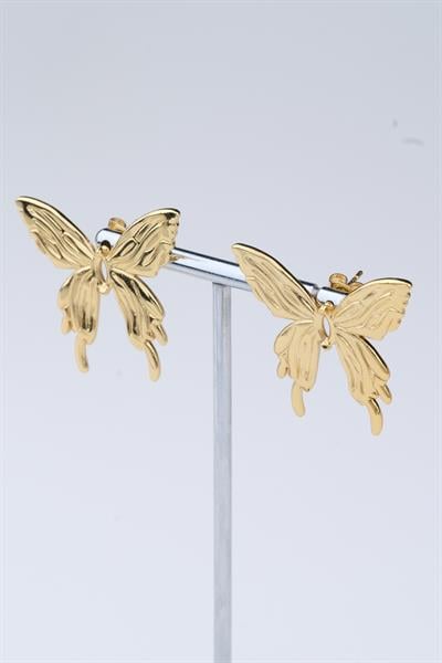 Gold Renk Çelik Küpe / Model 116