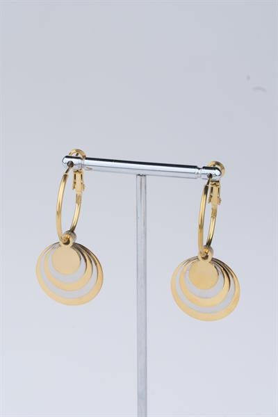 Gold Renk Çelik Küpe / Model 116
