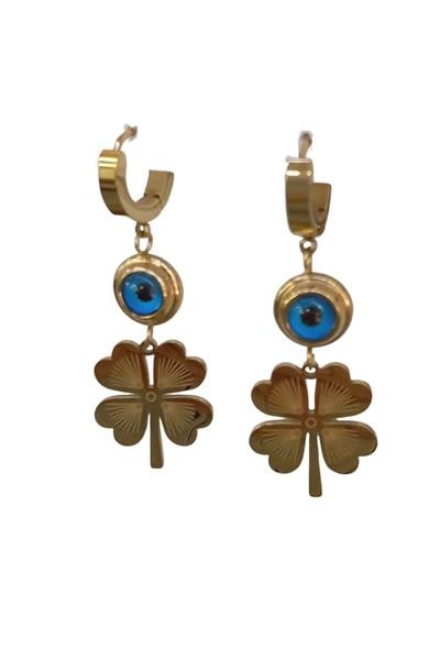 Gold Renk Çelik Küpe / Model 133