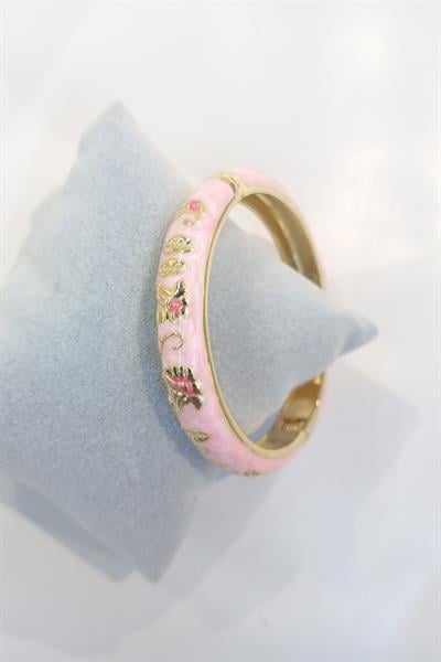 Pembe Mineli Çelik Kelepçe / Model 552