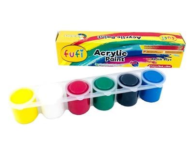 FUFİ AKRİLİK BOYA 6 RENK 25 ml