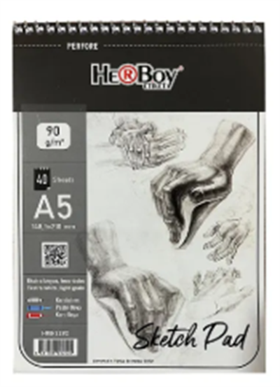 HERBOY SPİRALLİ SKETCHPAD A5 90 gr 40 YP