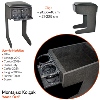 A.Kolçak 13 Rifter/Berlingo 19+/Combo 19+/Kangoo 09+/Caddy 21+/Partner Tepee/Scenic