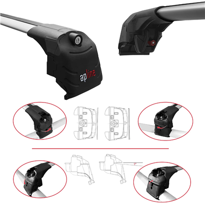 Ap Line ACE-2 221 V2 Gri Rifter /Berlingo/Combo/Doblo/Proace Ara Atkı Anahtarlı (Yapışık Araçlar)