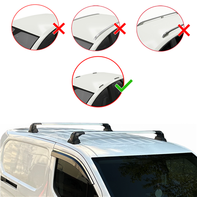 Ap Line ACE-3 301 Gri Ara Atkı Anahtarlı 105 cm (Tavan Rayı Olmayan Araçlar)