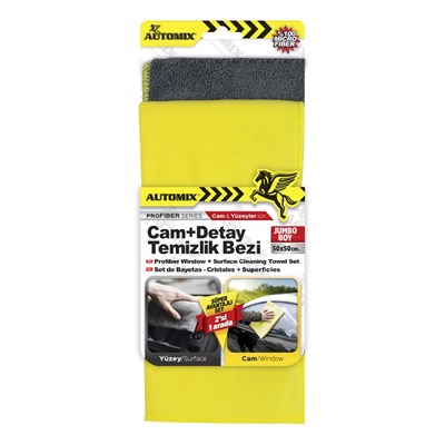 Automix Cam+Detay Temizlik Bezi Mikrofiber 2 li 50x50 cm 44450
