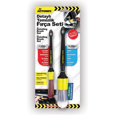 Automix Detay Temizlik Fırça Seti 2 li 44918